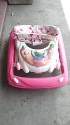 八成新 二手 MAMALOVE 六輪安全嬰兒學步車.螃蟹車WA3627A1 粉紅色