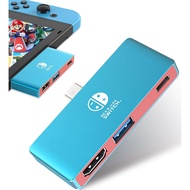 Switch Dock, 4K TV Docking Station for Nitendo Switch/OLED, 3-in-1 USB C to HDMI Adapter with USB 3.