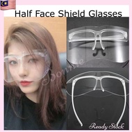 Half Face Shield Glasses Adult Protection Half Face Shield Glasses Anti Fog Splash Half FaceShield A