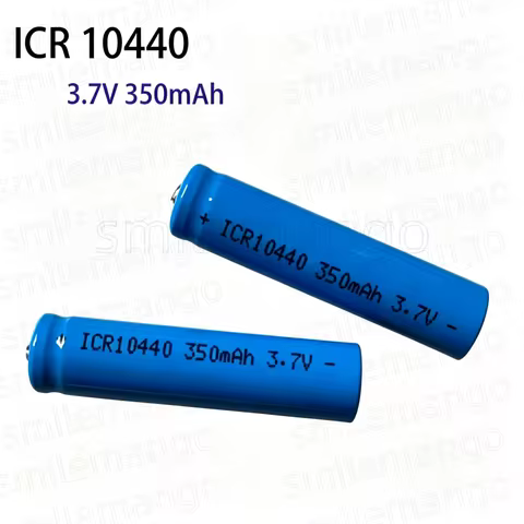 10440 AAA Rechargeable ICR10440 350mAh 3.7V Li-ion Lithium 3A Battery Button Top