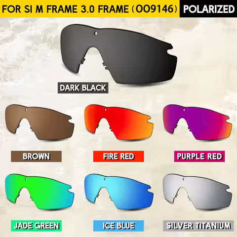 Suitable for Oakley Si M Frame 3.0 OO9146 Sunglasses Replacement Lenses Compatible With Oakley Frame