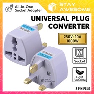 Travel Adapter Universal Plug International Adapter Plug Converter Universal Adapter 3 Pin Adapter 3
