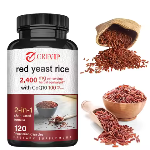 Red Yeast Rice 2400mg - Cholesterol Supplement, Supports Overall Health, Promotes Heart and Immune H