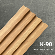 WPC WALL PANEL 3D | 145 CM x 15 CM x 18 MM | PREMIUM WPC WOOD PANEL WPC DINDING FLUTED WALL PANEL