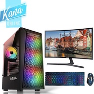 Pc GAMING Fullset AMD Ryzen 5 4600G SSD 256GB Complete LED 24 inc GAMING Mouse Keyboard