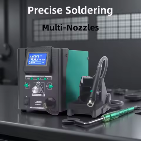 YIHUA 8509-I Micro Hot Air Gun Soldering Station with 0.5/3.5/3/2.5/2 mm Nozzle Temperture Adjustabl