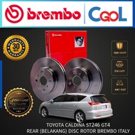 TOYOTA CALDINA ST246 GT4 REAR   DISC BRAKE ROTOR BREMBO