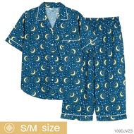 Josilins ชุดนอน ชุดอยู่บ้าน ผู้หญิง เสื้อแขนสั้น ขาสี่ส่วน ผ้าวูเว่น SM 2025