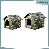 [AmlesoMY] Stray Cats Shelter Waterproof Small Dogs Tent Outdoor Feral Cats Warm House