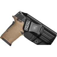 Amberide IWB & OWB KYDEX Holster Fit: Smith & Wesson M&P 9mm Shield EZ/Equalizer Pistol, Inside Wais