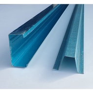 🔥🔥🔥3" C section Blue(0.75mm)/ V Batten Blue(0.47mm)-Length -1meter/ 1.5meter -C channel/Besi Bumbung Biru/Besi Kuda Kuda