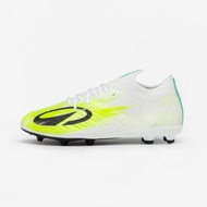 KIPSTA Kids' Lace-Up Football Boots CLR FG - White/Yellow Meteor