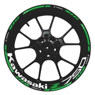 Motorcycle 17 Inch Kawasaki z750 Wheel Yi Sticker Personality Refit Z750 Rims Steel Ring Sticker Dec