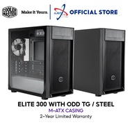 COOLER MASTER ELITE 300 M-ATX DESKTOP PC CASE / CASING ( Provide 1 Unit Fan ) STEEL / TG ( KN5N / KG