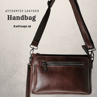 Brown authentic Leather Handbag