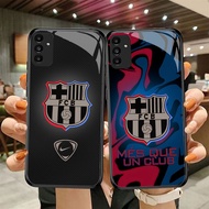 DF-57 FC Barcelona TPU HD Glass Casing for Samsung A05S A35 A55 A24 A14 A15 A04S A34 A25 M15 A54 S21