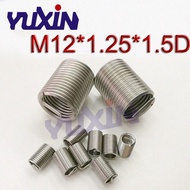 [HOT T] 50pcs M12*1.25*1.5D Wire Thread Insert A2Stainless Steel Wire Screw Sleeve M12 Screw Bushing Helicoil Wire Thread Repair Inserts