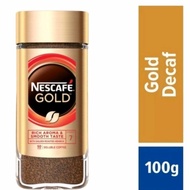 Instant Coffee Nescafe Gold Decaffeinated Blend 100gr Decaf Rich &amp; Smooth