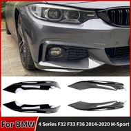 2pcs MP Style For BMW 4 Series F32 F33 F36 2014-2020 M-Sport M-Tech Front Bumper Lip Spoiler Splitt