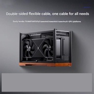 【SUIT*】 PCIe 5 0 Double Reverse Extension Cable for ITX Mini PC Case  Bandwidth Support