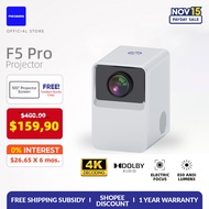 PULSAURA F5 Portable Mini Smart Projector 1080P 4K Decode Android 9.0 Wifi Projector