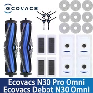 Compatible for Ecovacs Debot N30 Omni / N30 Pro Omni Robot Vacuum Accessories Main Side Brush Hepa F