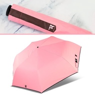 TDN加大黑膠三折魔術傘自動開收傘輕量抗UV晴雨傘(櫻花粉)