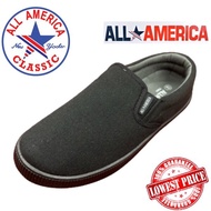 All America Black School Shoes Slip On | Kasut Sekolah Hitam Sarung Slip On  | All America Kasut Hitam Sarung 233301