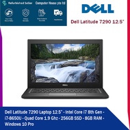 DELL LATITUDE 7290,12.5" , Intel Core i7 8th Gen 8650U(1.90GHz), 8GB Memory 256 GB SSD Intel UHD Gra