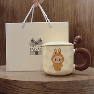 Cute Labubu Mug Ceramic Birthday Gift Water Cup High-value Gift for Boyfriend Girlfriend Girlfriend 