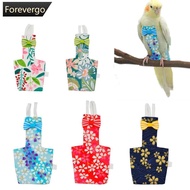 FOREVERGO Cute Birds Flight Suit Parrot Diaper Flight Suit Pet Clothes Parakeet Pigeon Medium Large 