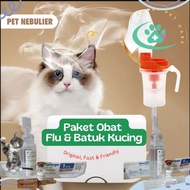 NEBU Cat Flu and Cough Package - Nebulizer & Flu and Cough Nebulizer for Cats and Dogs