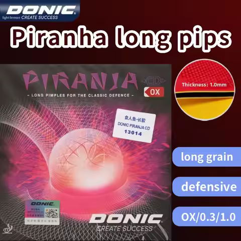 Genuine DONIC Piranja CD Piranha P1 table tennis rubber sheet, long rubber cover, single rubber shee