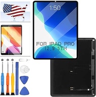 Original for iPad Pro 12.9" 5th 6th Gen Generation 2021 2022 LCD Screen Replacement for iPad A2379 A2461 A2436 A2764 A2437 LCD Display Touch Screen Replacement Digitizer Glass Assembly with Tool