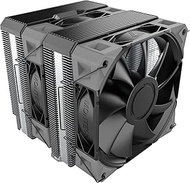 MONTECH NX600 Dual-Tower CPU Air Cooler with 6 Heatpipes & Premium Top Cover | 28mm E28 PWM Premium 