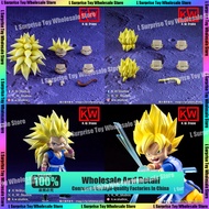 [In Stock] KW Studio Dragon Ball GT SHF KW003 KW004 SSJ3 Son Goku GT Heads Accessories Model Kit Ani