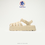 Hello Pony รองเท้ารัดส้น แตะแบบสวม รองเท้าลำลอง ส้นสูง สวมใส่สบาย EVA Size 36-41 รุ่น MHM4012