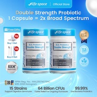 [Bundle of 2] Life Space Double Strength Probiotic 30 Capsules (EXP:06/2027) Immune &Digestion 2 IN 