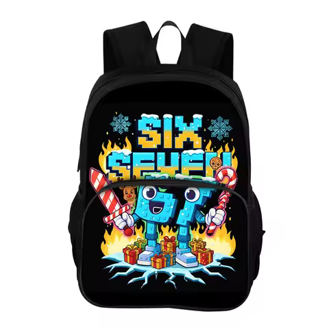 67 Six Seven 6-7 Funny Kids Backpack Boys Girls Cartoon School Bag Children Backpack Kids Orthopedic