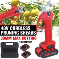 48V Cordless Electric Pruning Shears Secateur Branch Cutter Scissor