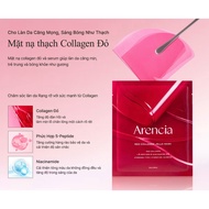 ARENCIA Red Collagen Jello Mask Anti-Aging and Brightening Jelly Mask 25g (box of 4Masks)