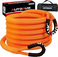 Autodunk Kinetic Recovery Tow Rope (48,600lbs), 1" x 30' Offroad Recovery Kit for 4WD Pick Up Truck,