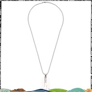 Super Men's Stainless Steel Blade Pendant Chain Necklace Silver