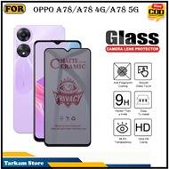 Tempered Glass Oppo A78 A78 4G A78 5G Anti-Scratch Glass Full Cover Screen Protector Elegant