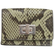 成色極佳的 Fendi Peekaboo 8M0426 蟒蛇紋綠色三折錢包，綠色 0831 [二手] FENDI