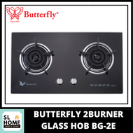 BUTTERFLY BG-2E 2 BURNER GLASS HOB