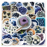 Ins Style 50Piece Blueberry Blue Sticker Waterproof For Tumbler Laptop Phone Case Car Stickers Graff