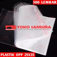 100 lembar plastik OPP 25X35/opp murah/plastik opp grosir/plastik opp