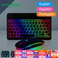 10inch Backlit For Keyboard and Mouse Backlight Bluetooth Keyboard For IOS Android Windows Wireless Keyboard and Mouse