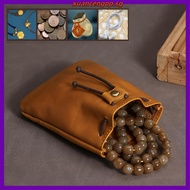 Leather Drawstring Pouch Coin Pouch for Men Coin Holder for Purse Women Genuine Leather Drawstring C